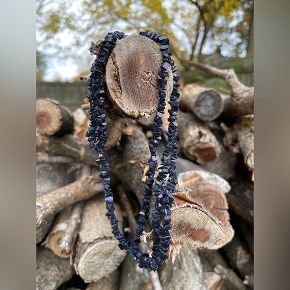 Blue Goldstone Necklace - Picture 5 of 14
